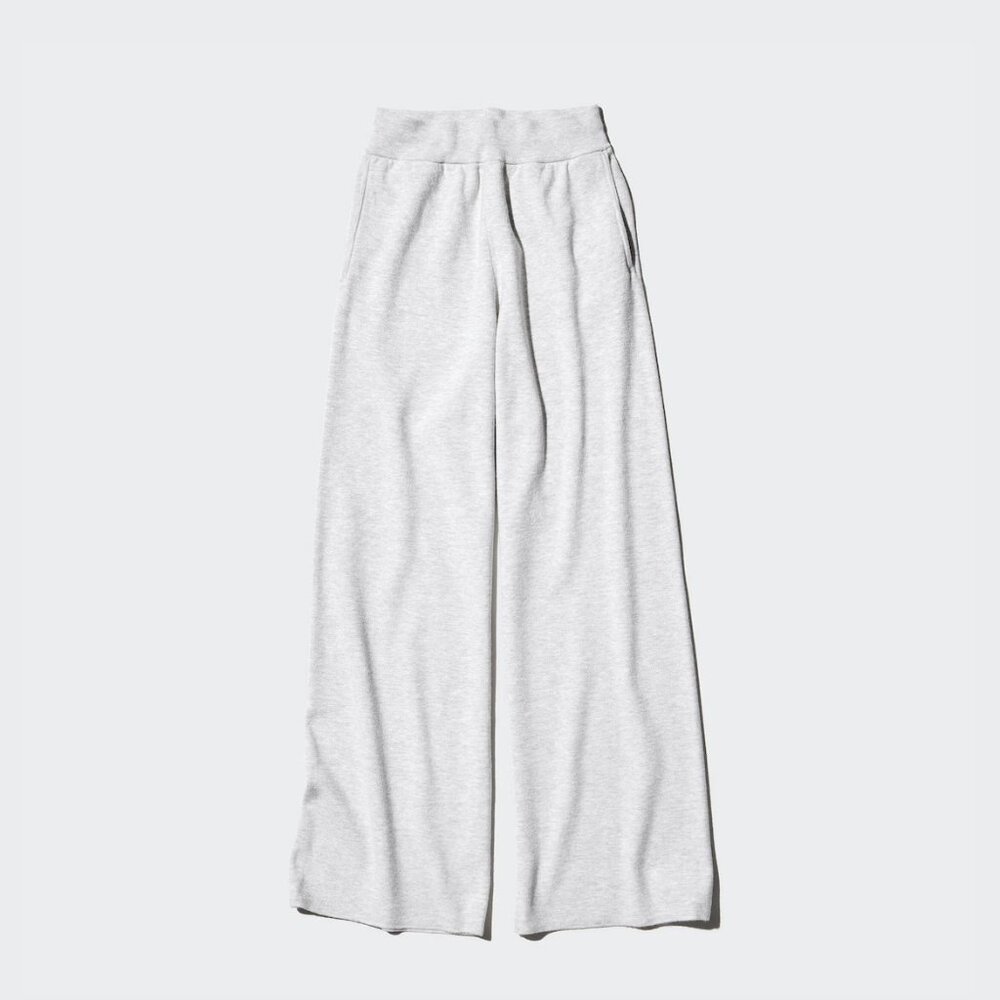 NWT Uniqlo Washable Milano Knit Pants Women L Off White